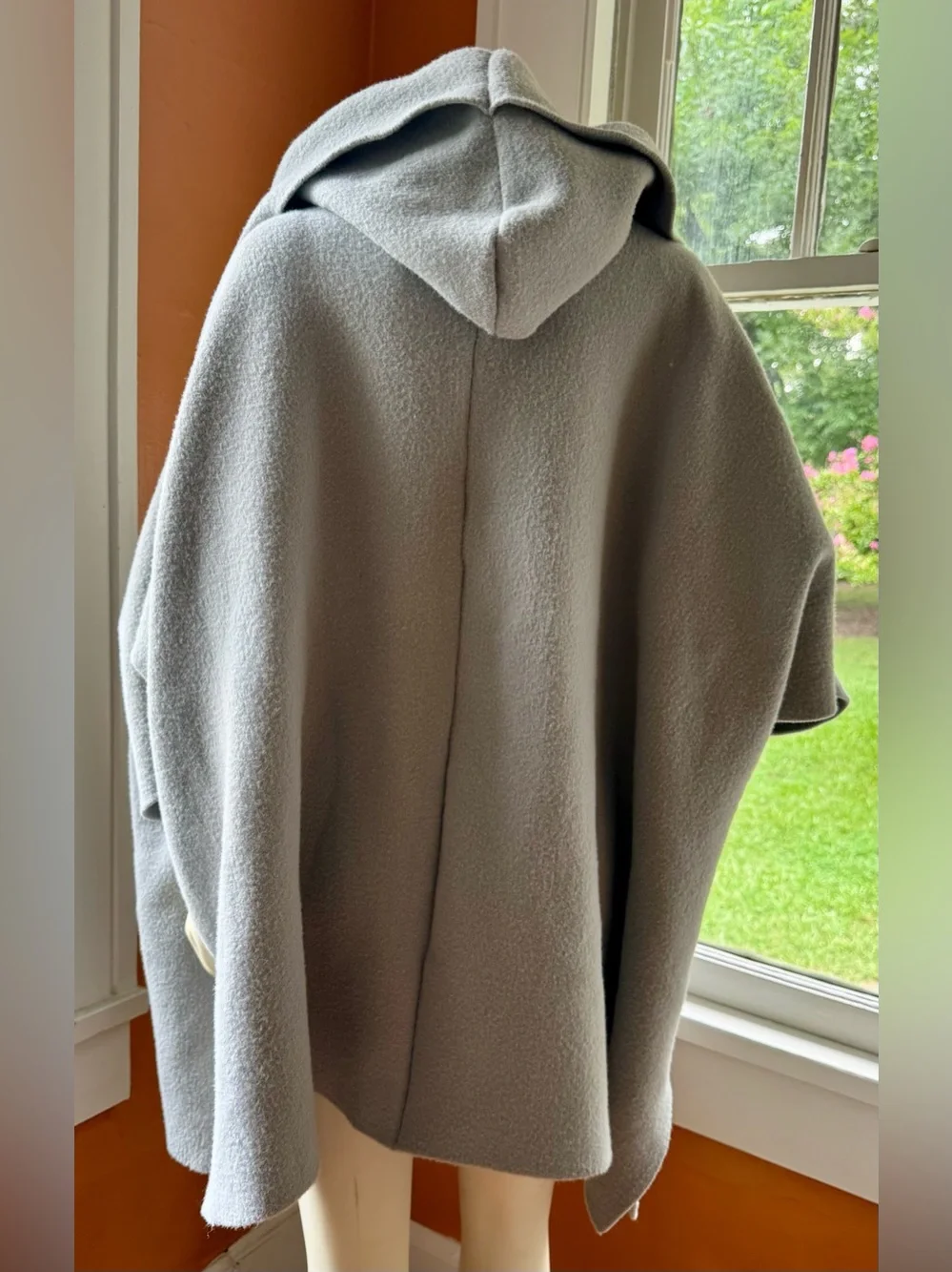 Free People Blue-Grey Open Front Boxy Jacket/Sweater